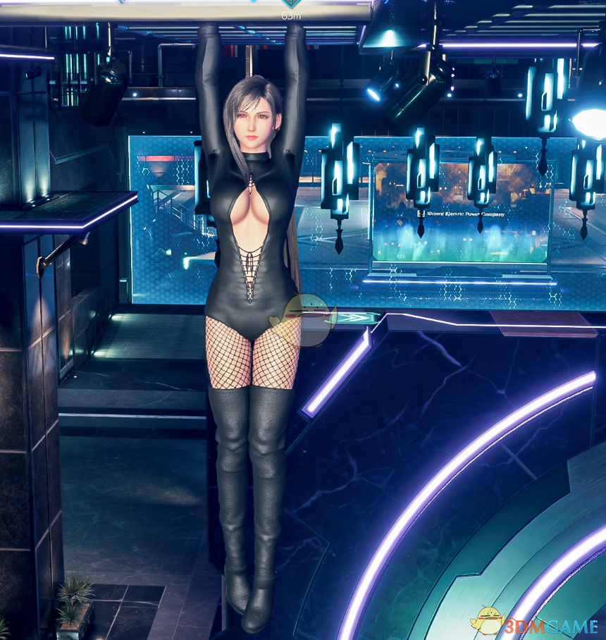 《最终幻想7：重制版》穿黑色连体皮衣的蒂法合集MOD