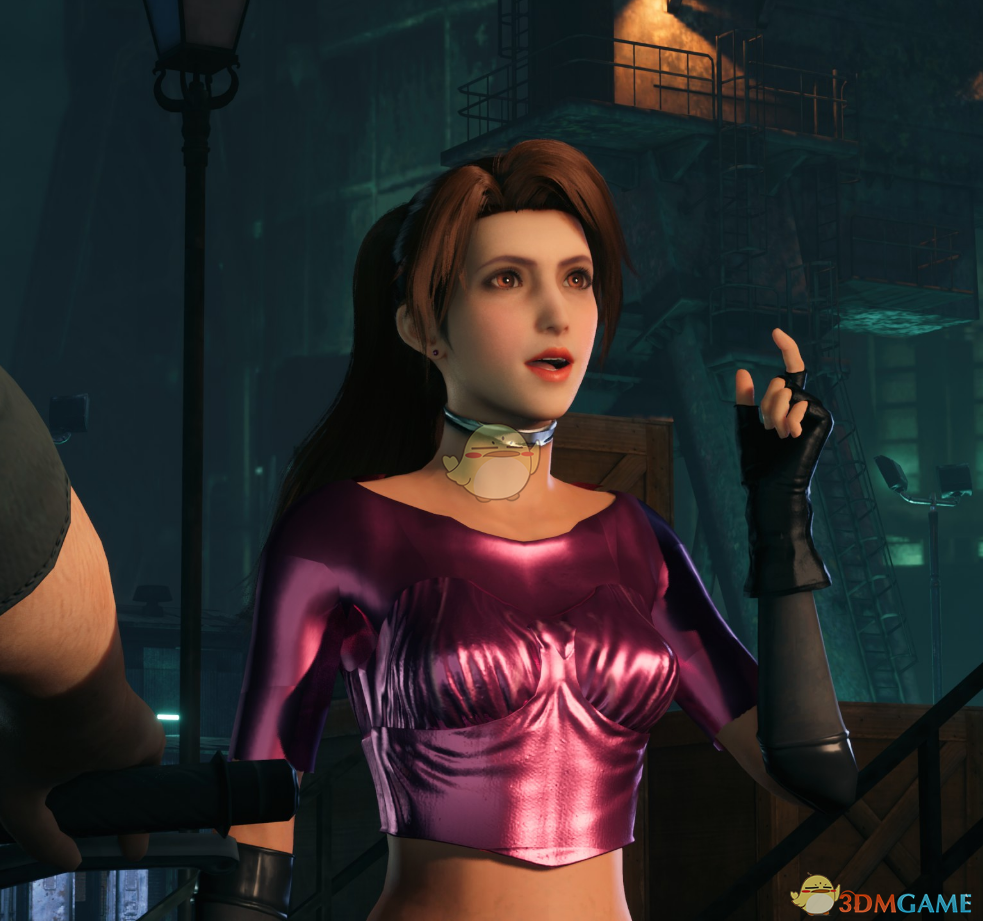 《最终幻想7：重制版》穿亮粉色衣服的杰西MOD