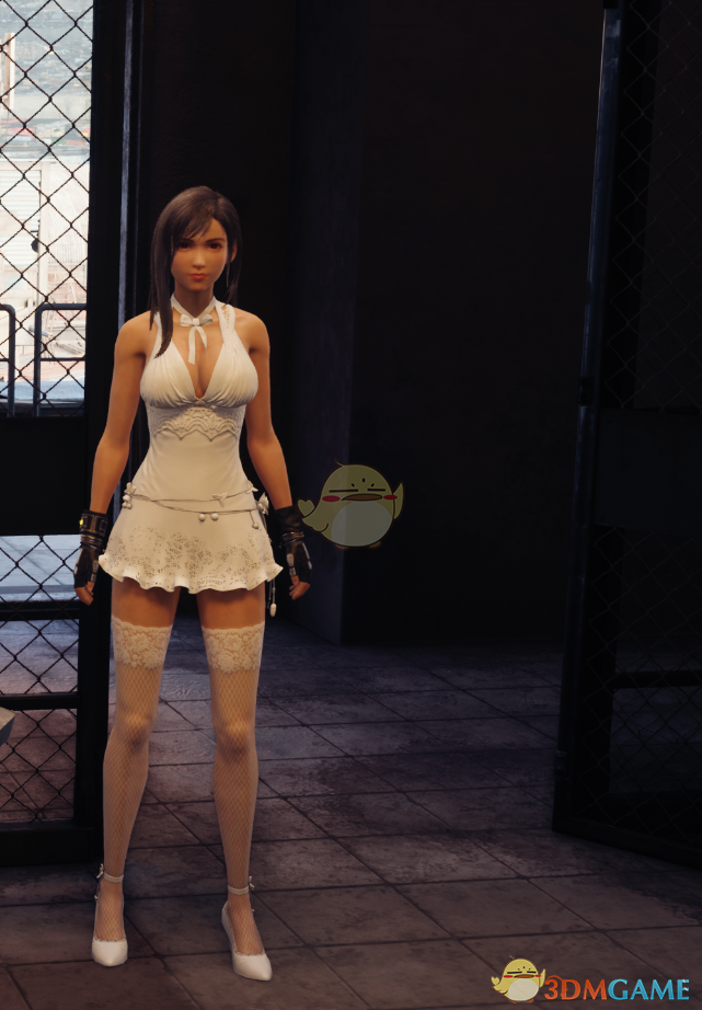 《最终幻想7：重制版》蒂法的白色蕾丝袜MOD