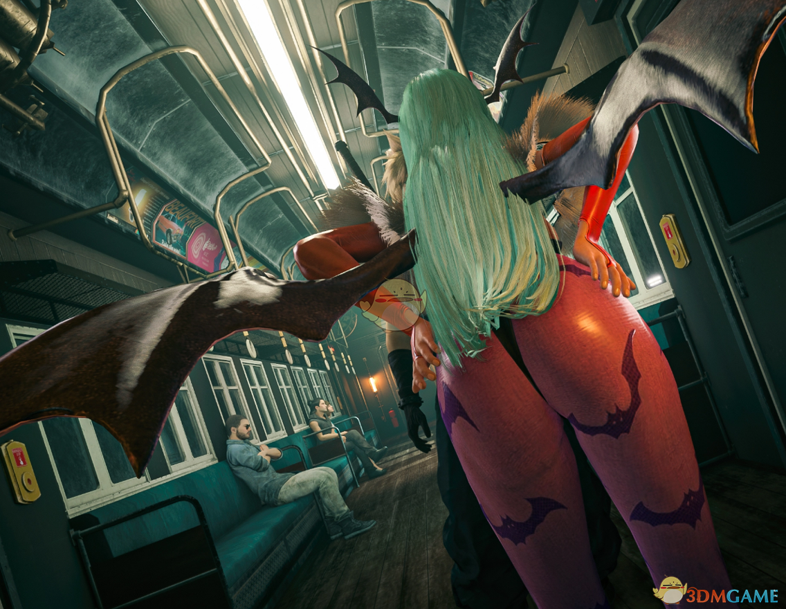 《最终幻想7：重制版》cos魅魔莫莉卡的双翼蒂法MOD