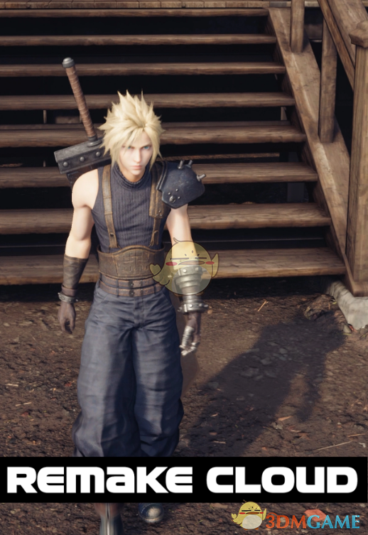 《最终幻想7：重制版》克劳德8K纹理重置适配眼睛模组MOD