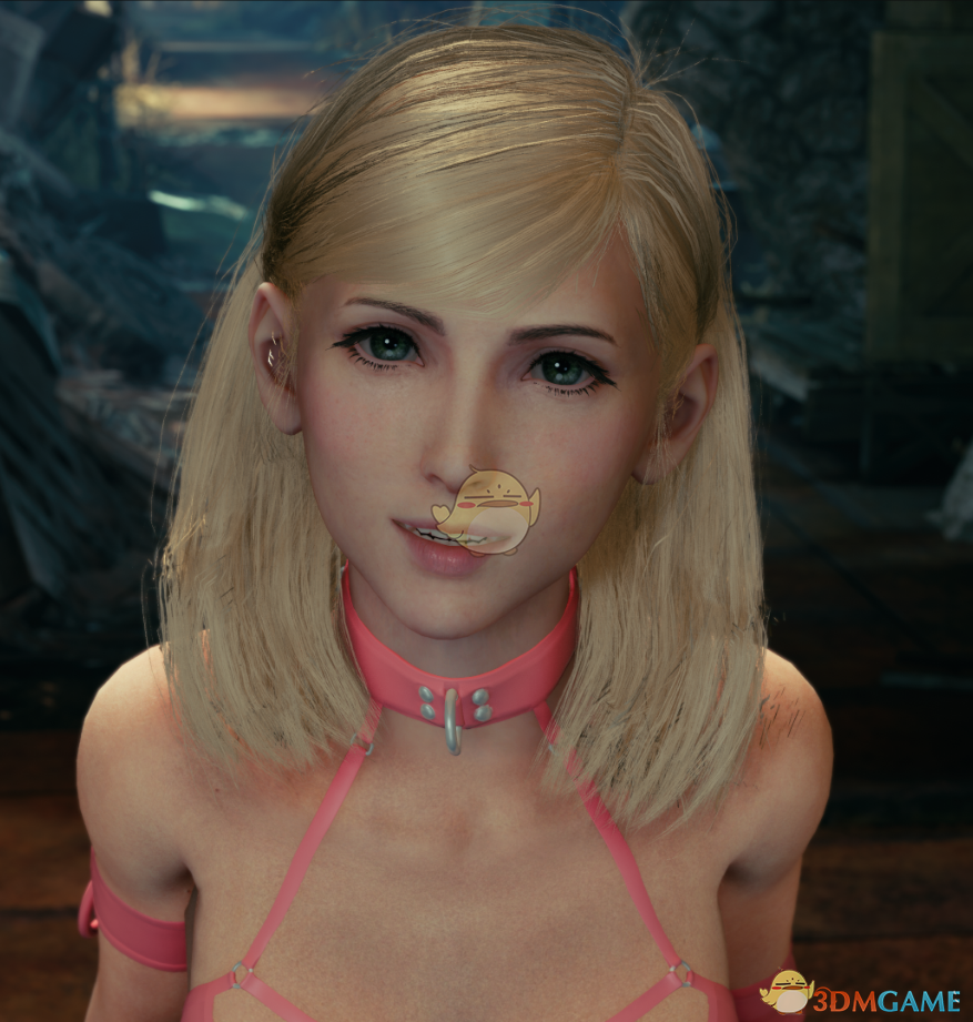 《最终幻想7：重制版》穿蓝色漆皮内衣的披肩后挽短发爱丽丝MOD