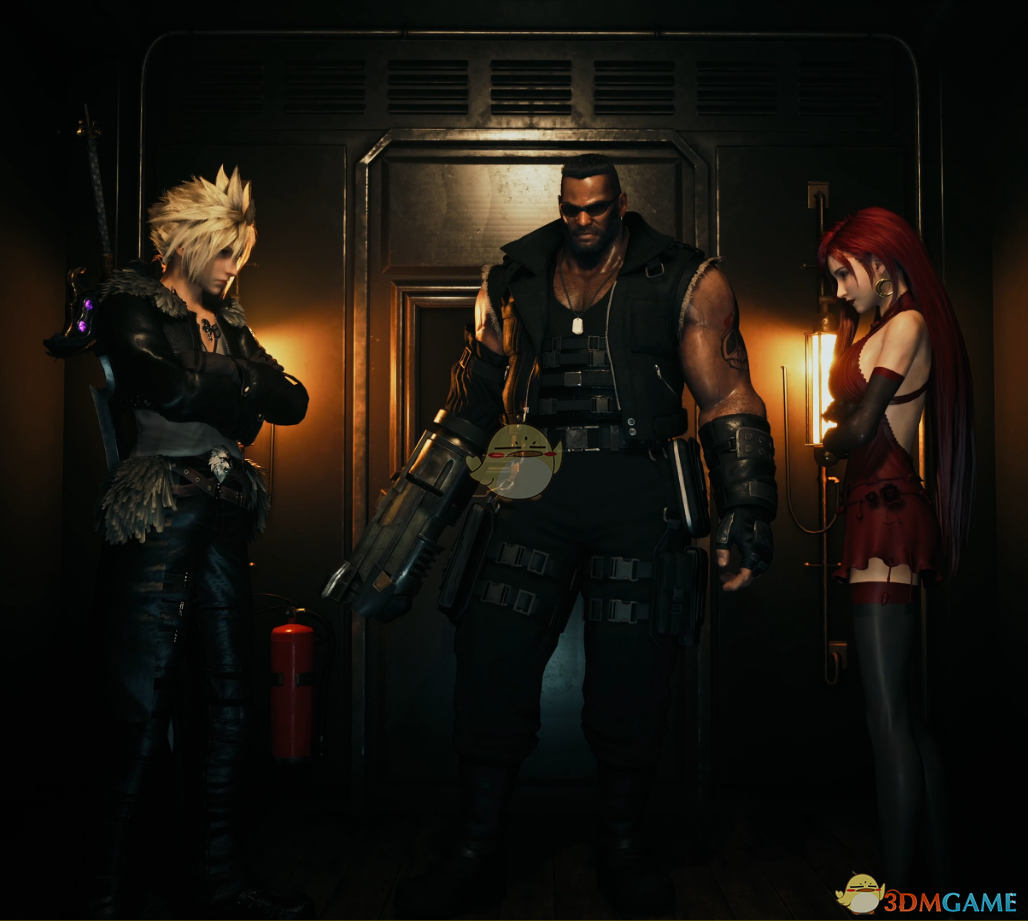 《最终幻想7：重制版》穿暗红连衣服的暗黑蒂法MOD