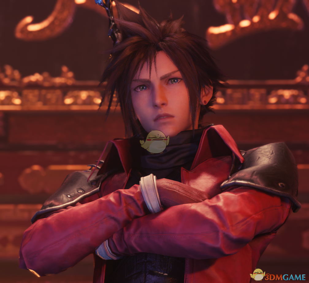 《最终幻想7：重制版》穿黑色杰尼西斯衣服的克劳德MOD