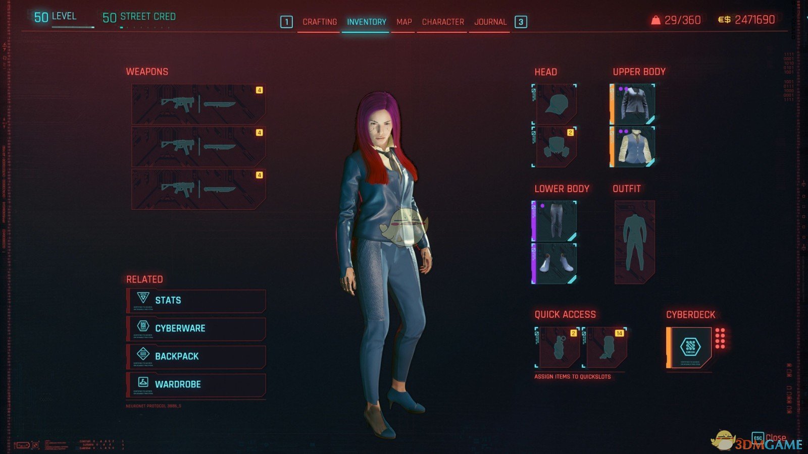 《赛博朋克2077》星际牛仔斯派克·斯皮格尔服装外观MOD