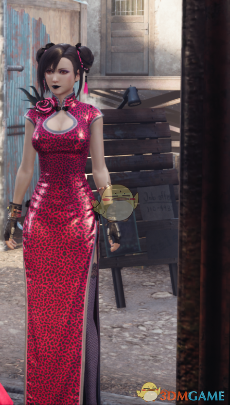 《最终幻想7：重制版》蒂法的暗粉风格旗袍合集MOD