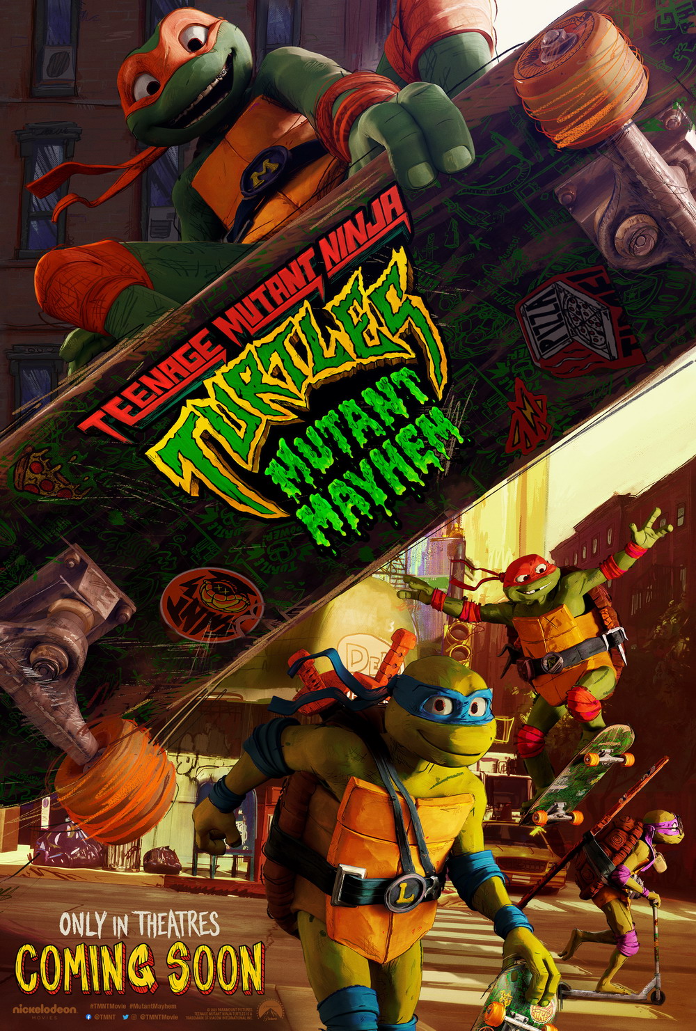 《忍者神龟：变种大乱斗》新海报 神龟更加年轻