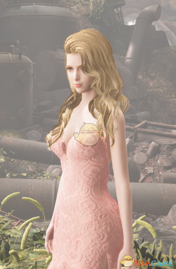 《最终幻想7：重制版》穿粉色婚纱短裙的黑丝袜爱丽丝MOD