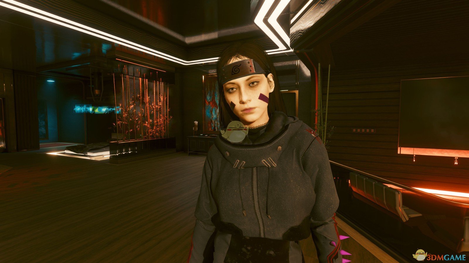 《赛博朋克2077》火影忍者护额MOD