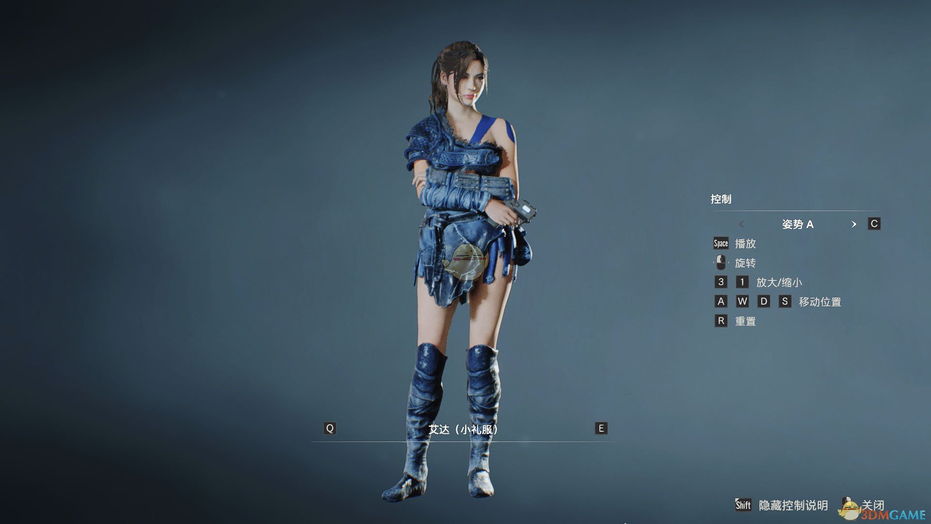 《生化危机2：重制版》艾达he克莱尔 蓝色战神装MOD