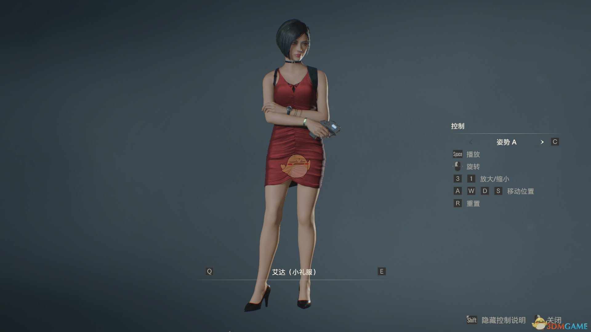 《生化危机2：重制版》艾达王默认红裙服无丝袜大美腿MOD