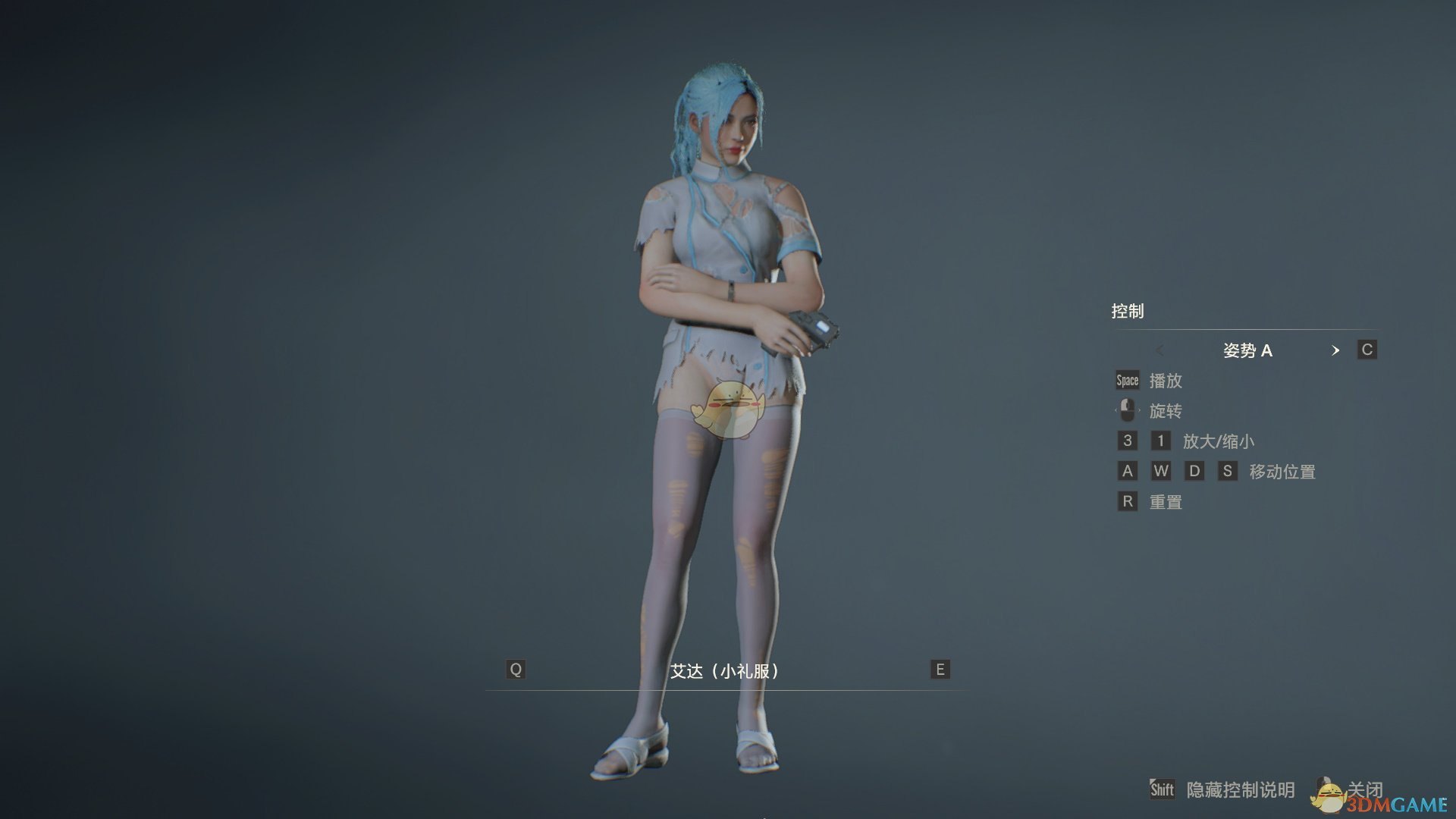 《生化危机2：重制版》艾达and克莱尔 蓝色布衣非主流装MOD