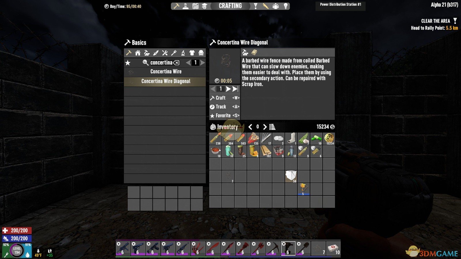 《七日杀》hip63的手工制作的蛇腹形铁丝网MOD