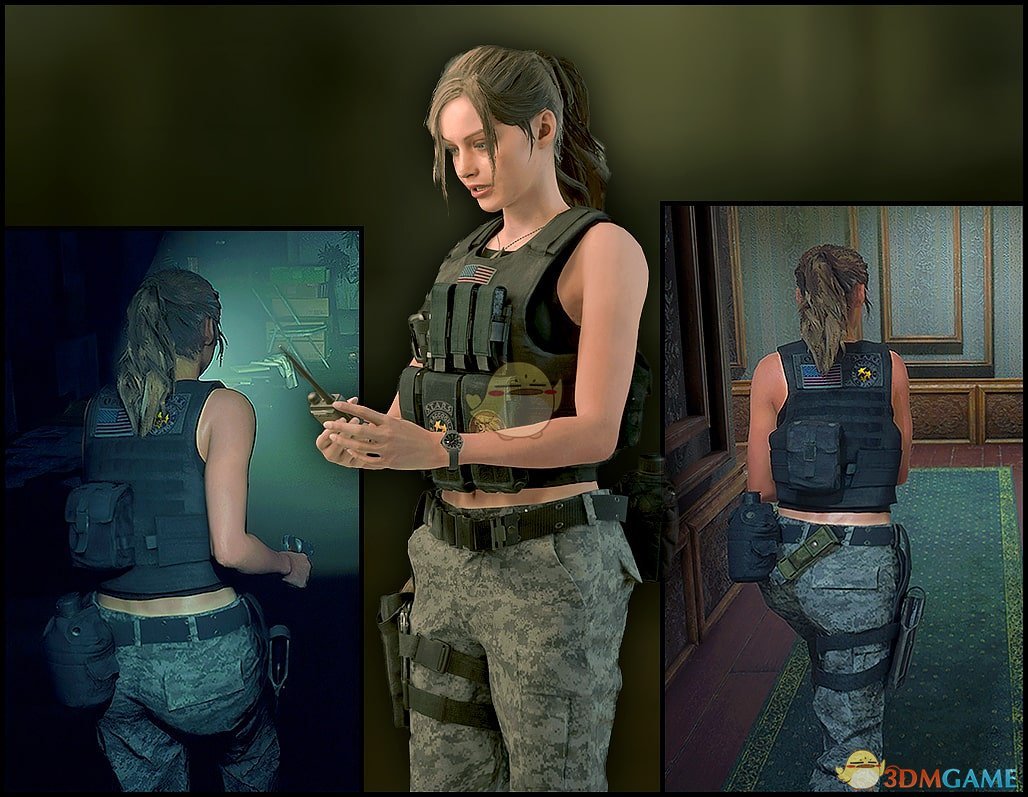 《生化危机2：重制版》克莱尔RPD迷彩背心 新制版MOD