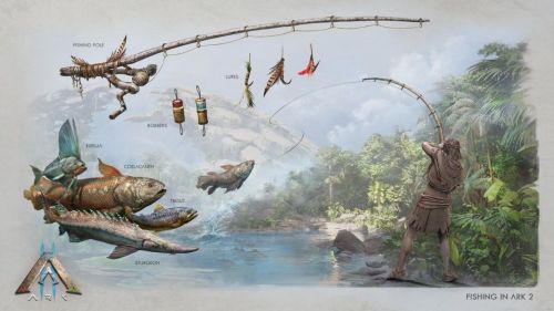 《方舟2》公布多张概念图，生物装备、建筑、钓鱼玩法首曝