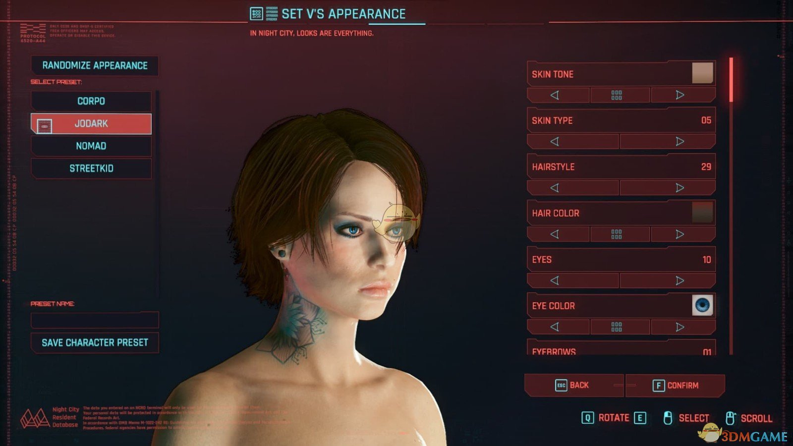 《赛博朋克2077》乔安娜·达克预设MOD