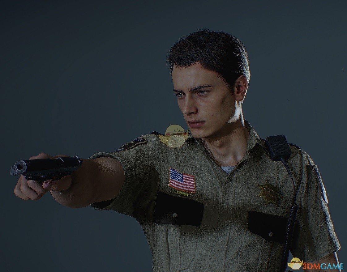 《生化危机2：重制版》里昂阿克雷警长没有帽子两种发型MODMOD