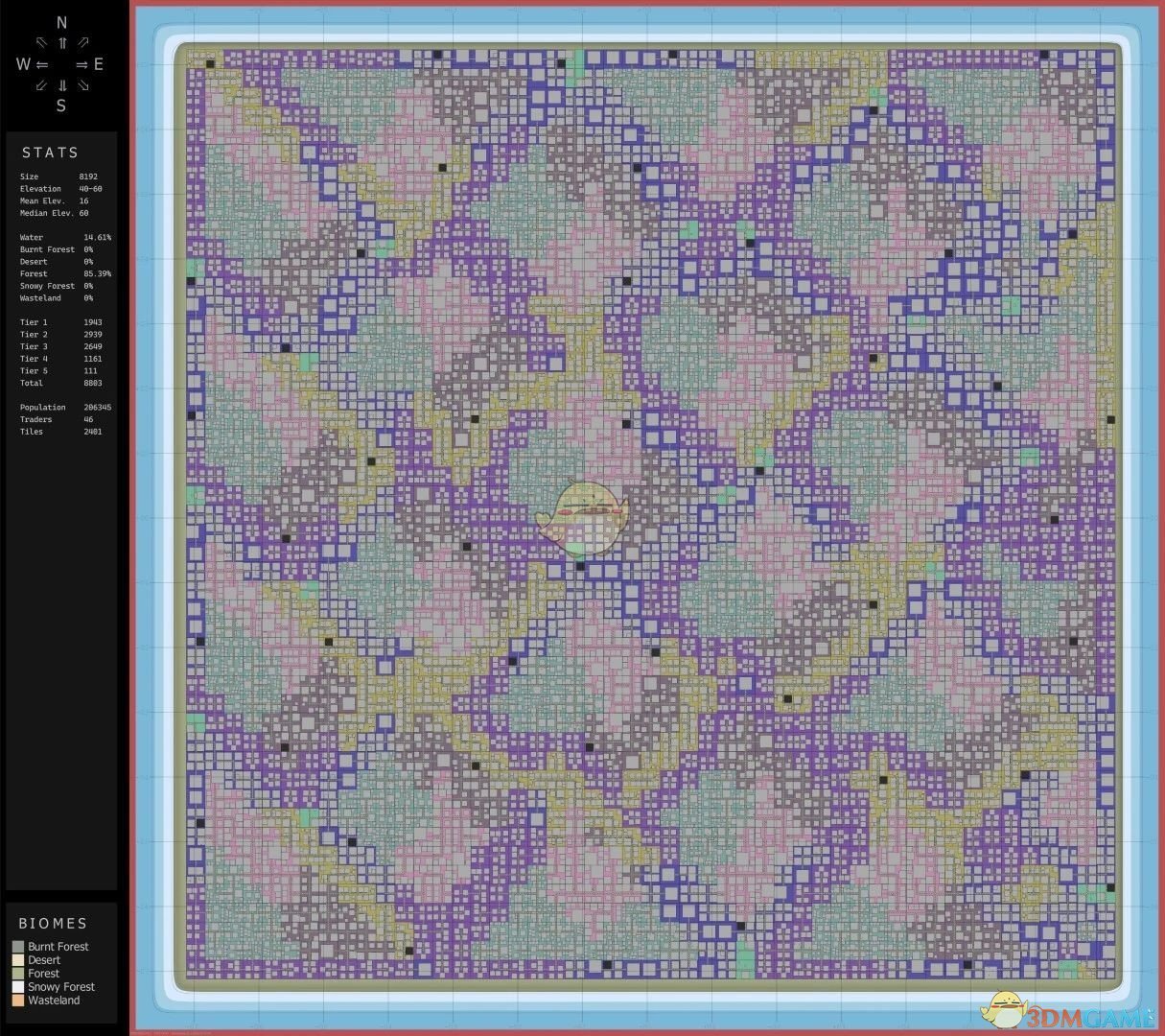 《七日杀》Phys1csGamez的森林生物特征特大城市地图MOD