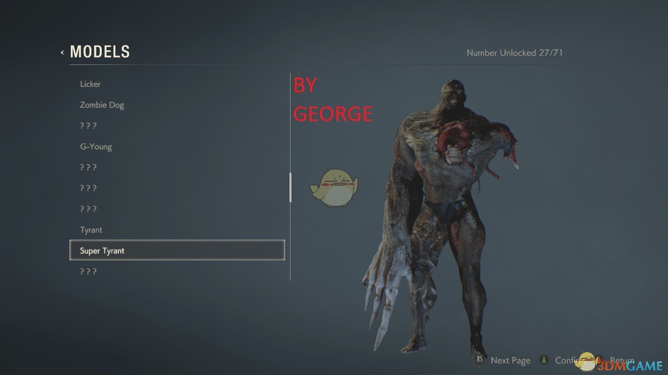 《生化危机2：重制版》塔纳托斯取代暴君全形态MOD