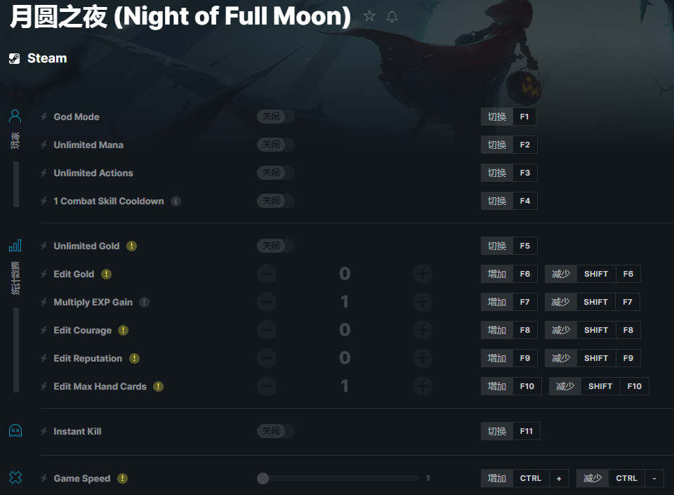 《月圆之夜》v2023.07.06十二项修改器[ColonelRVH]