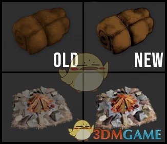 《七日杀》更好的篝火和卧室图标MOD