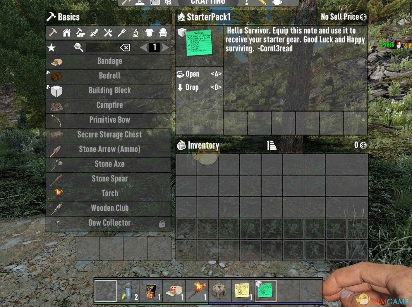《七日杀》Cornl3reads减少OP的服务器入门套件MOD
