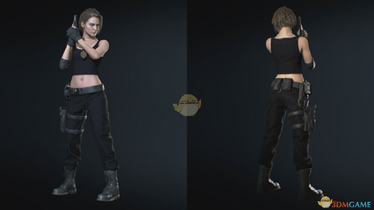 《生化危机3：重制版》吉尔原概念服黑色 补丁MOD