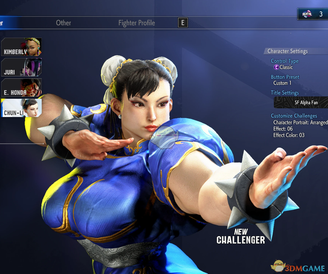 《街头霸王6》默认服装宽下巴巨人春丽MOD