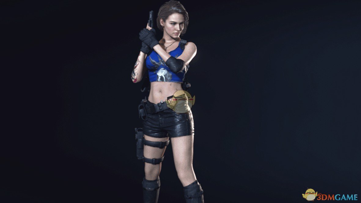 《生化危机3：重制版》吉尔搭配半身衬衫和短裤MOD