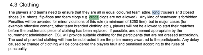 《CS：GO》ESL联赛更新着装规定：禁穿洞洞鞋