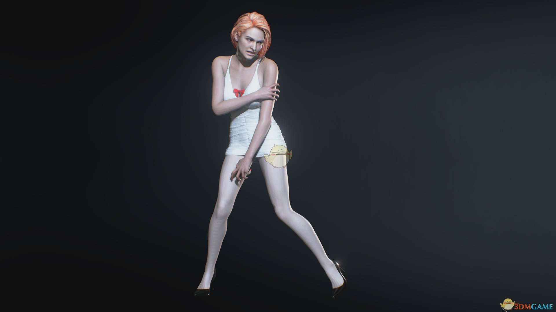 《生化危机3：重制版》吉尔白色休闲羊毛衫白丝袜MOD