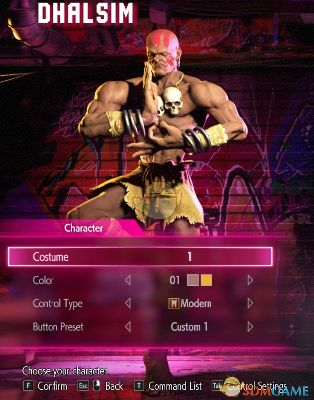 《街头霸王6》达尔西姆的经典服装MOD