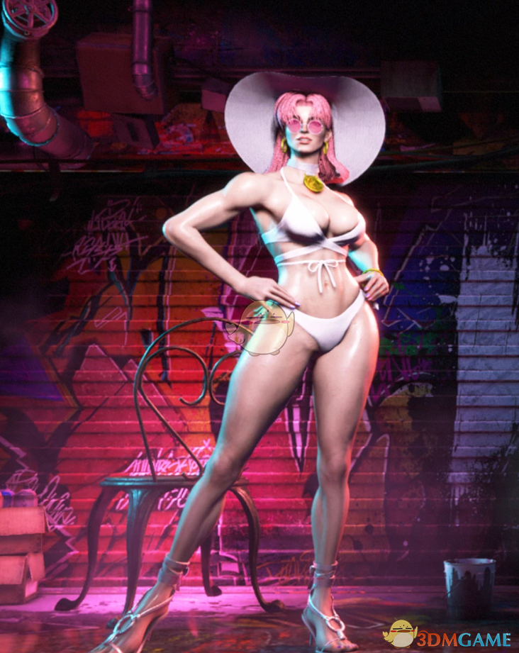 《街头霸王6》穿夏日清凉泳衣不戴帽子的长发曼侬MOD