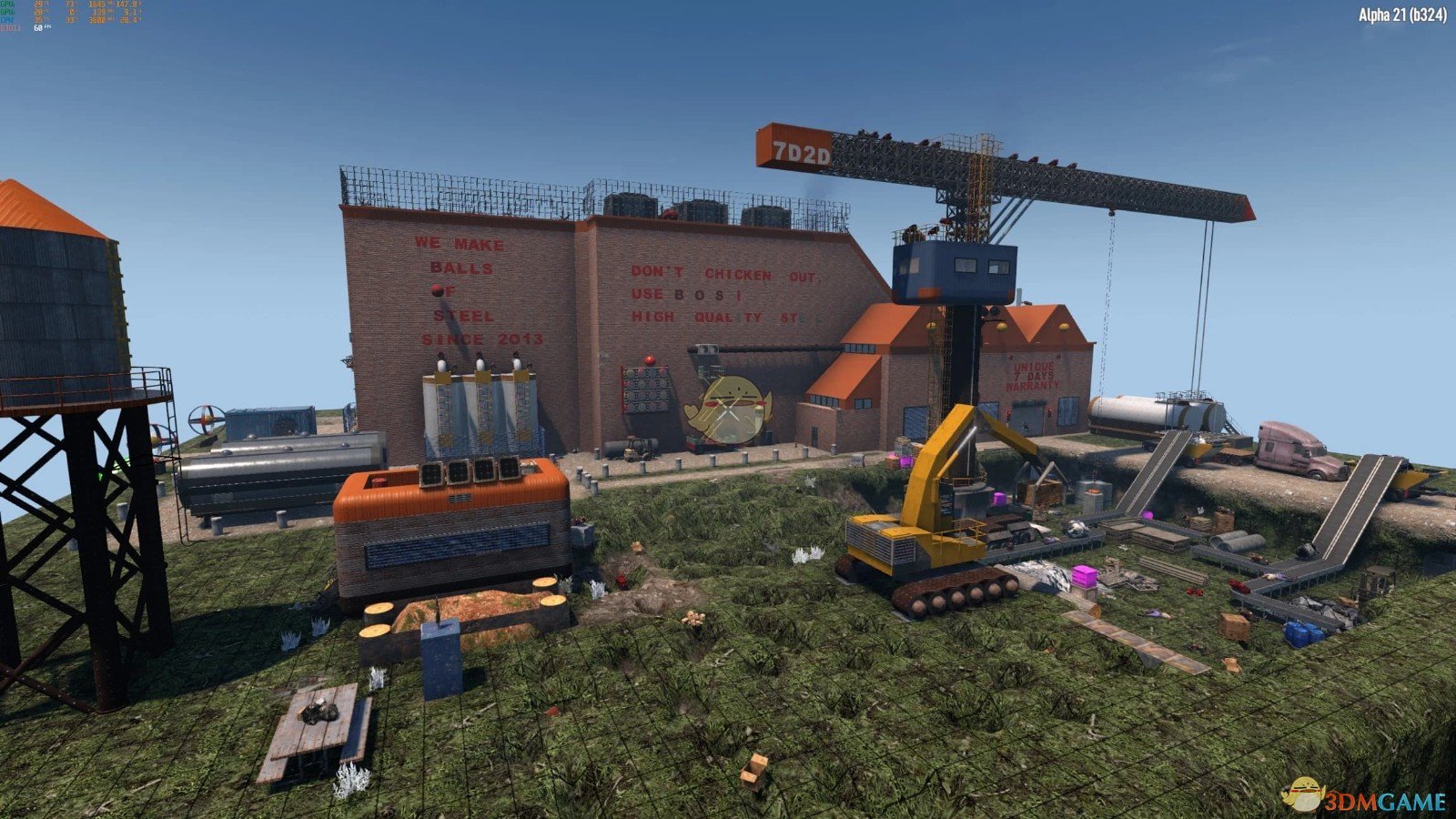 《七日杀》B.O.S.工厂A21MOD