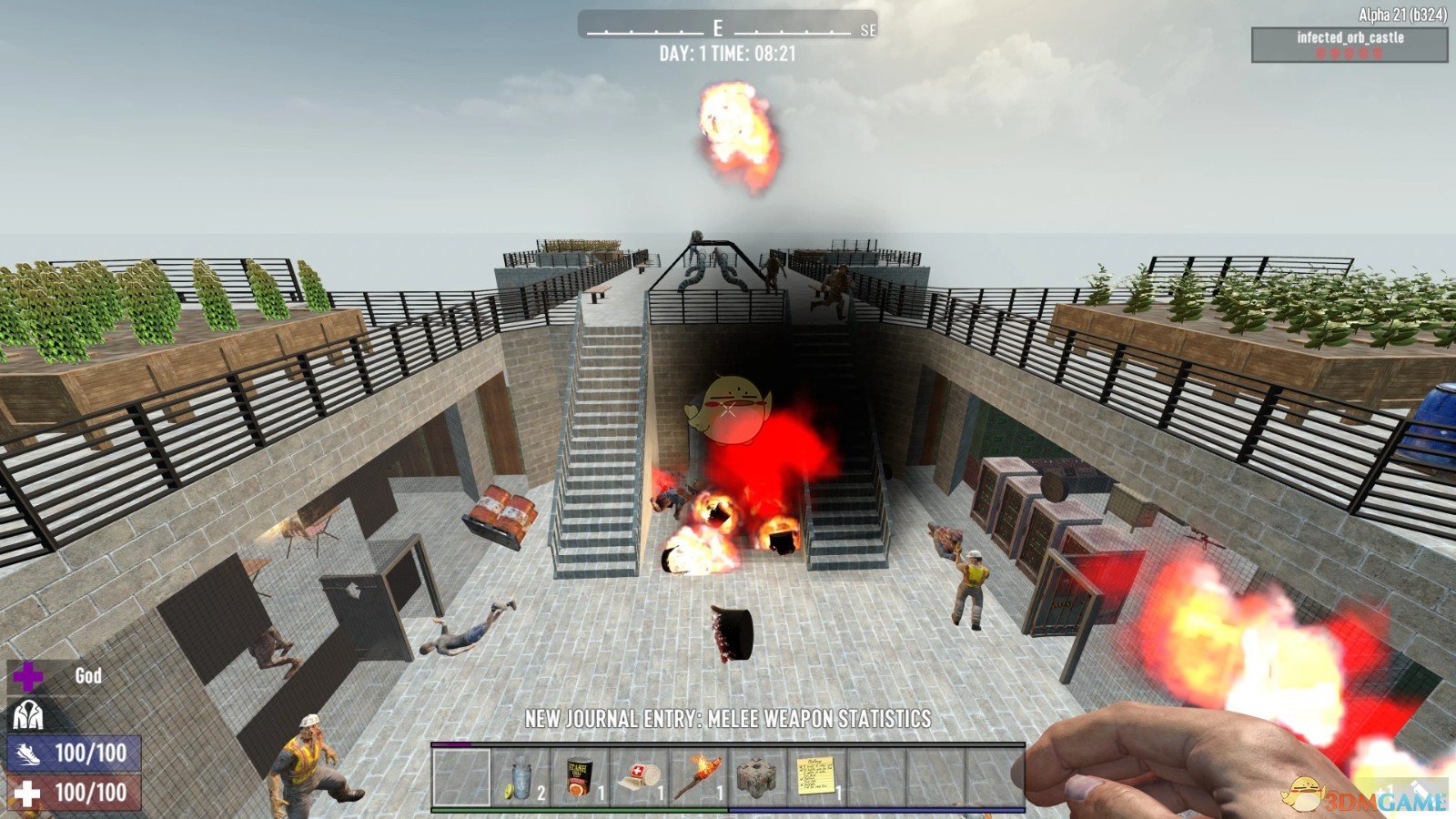 《七日杀》受感染的五层城堡/幸存者避难所A21MOD