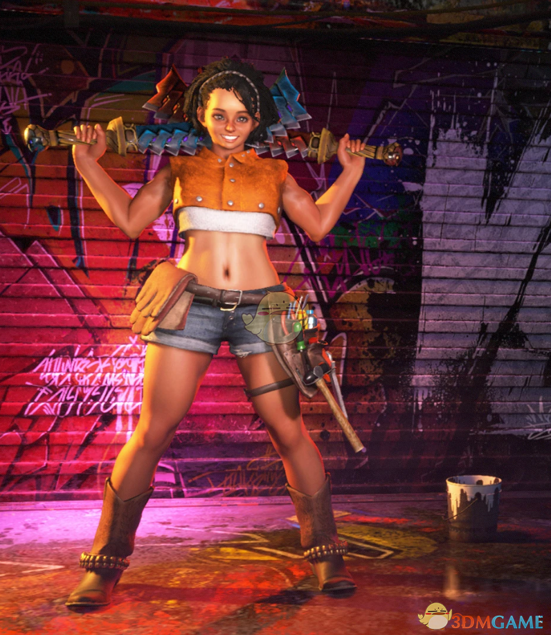 《街头霸王6》cos拿锯刃妮可的默认发型莉莉MOD