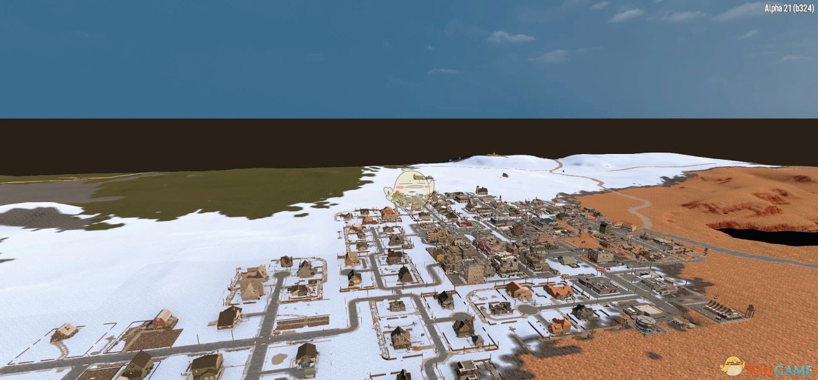 《七日杀》FluffyPanda绝地求生Erangel小岛10K地图A21MOD