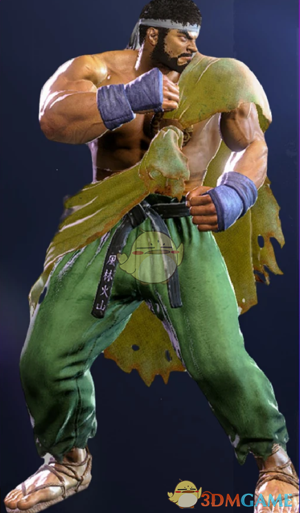 《街头霸王6》穿绿色空手道的隆默认服装1MOD