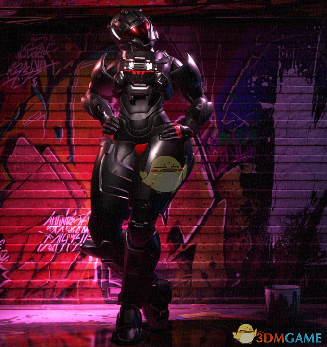 《街头霸王6》穿眩光色光环盔甲不戴头盔的韩蛛俐MOD