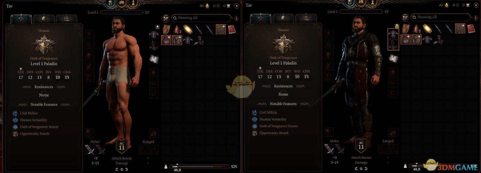 《博德之门3》初始装备幻化MOD