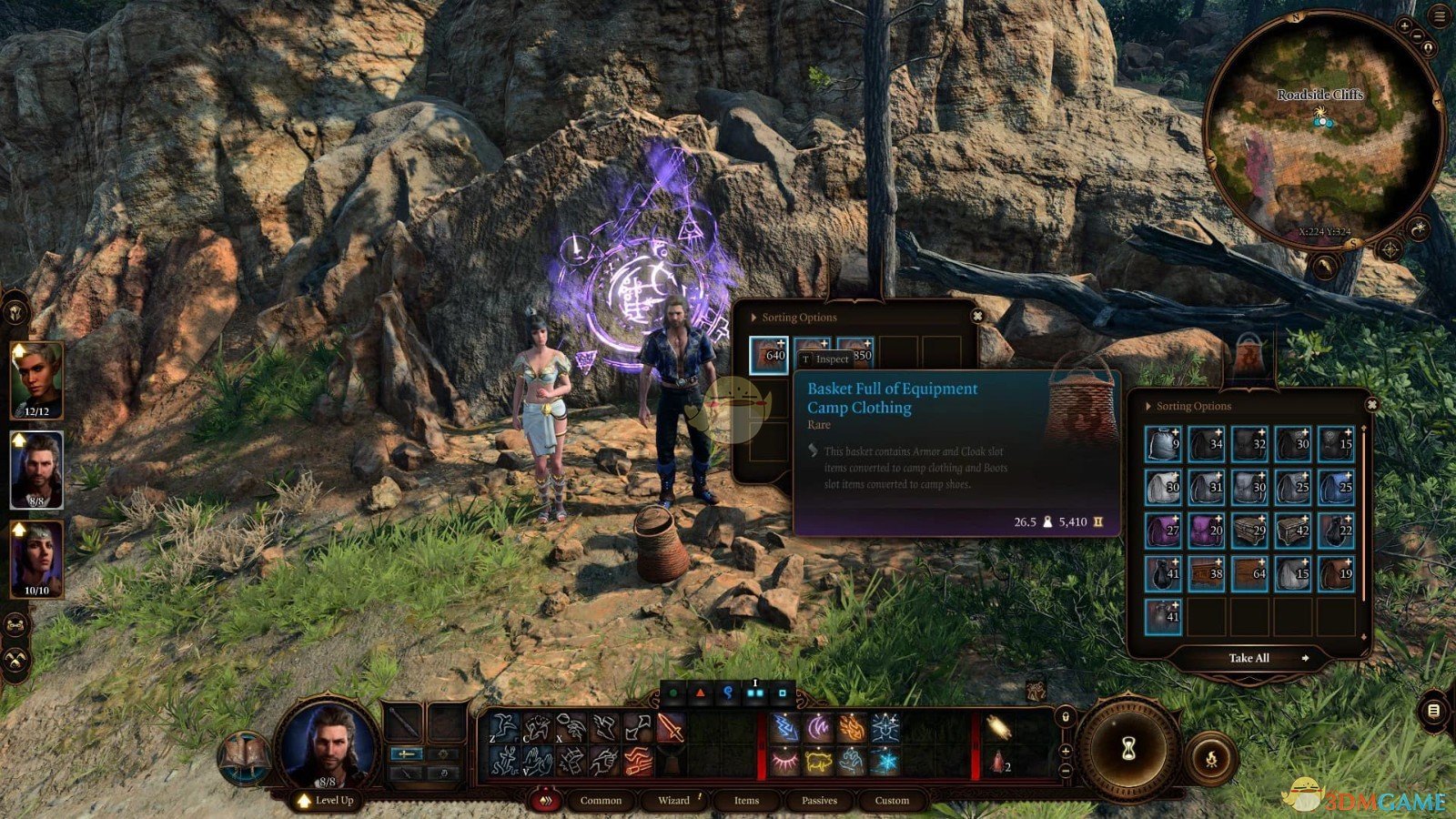 《博德之门3》装满装备的营地篮子MOD