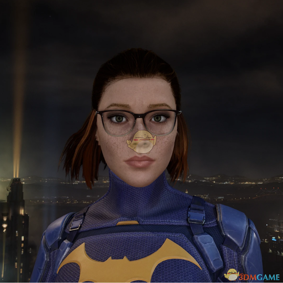 《哥谭骑士》戴眼镜的黑色霓虹套装蝙蝠女MOD