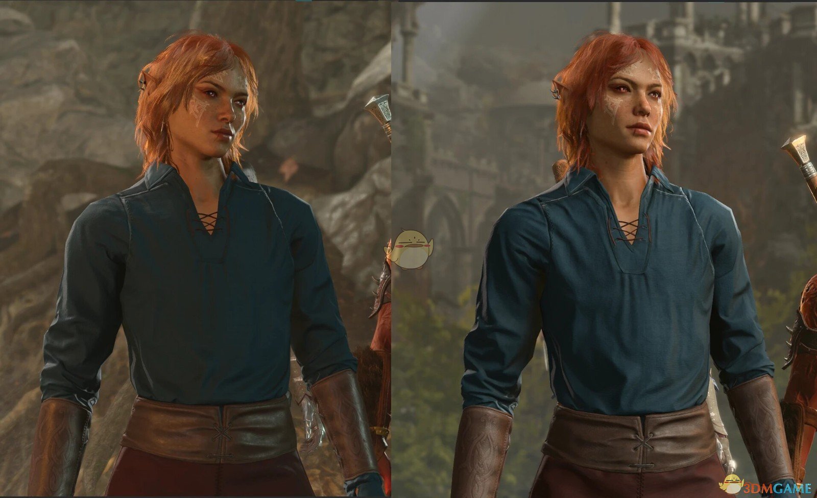 《博德之门3》男性身体3胸部调整和营地服装编辑MOD