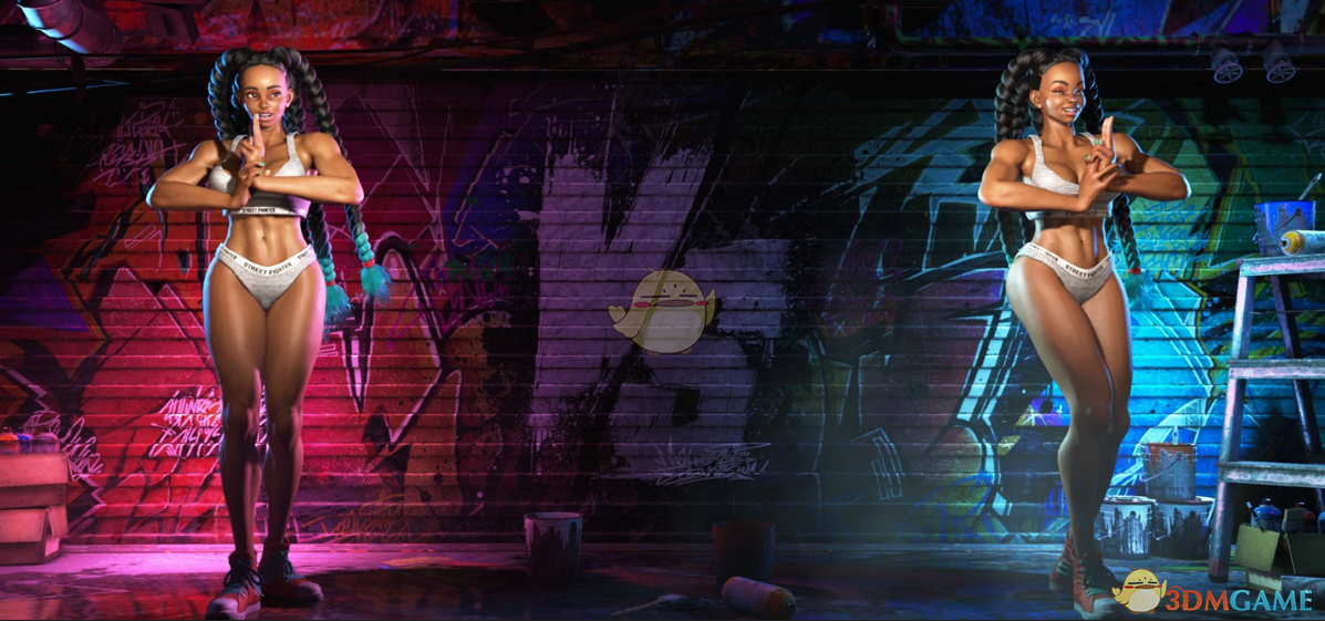 《街头霸王6》穿CK内衣的运动鞋金佰莉MOD