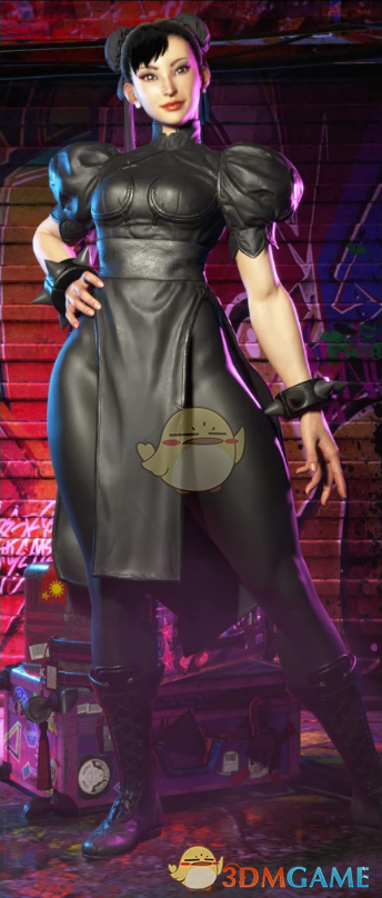 《街头霸王6》黑色服装的哥特春丽服装合集MOD