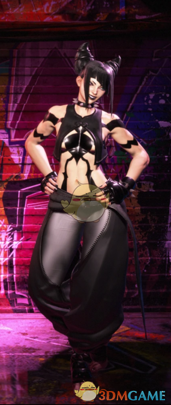 《街头霸王6》黑色服装的哥特韩蛛俐服装合集MOD