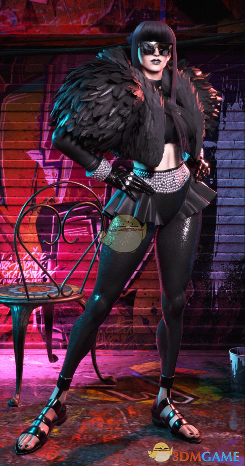 《街头霸王6》黑色服装的黑唇哥特曼侬服装合集MOD