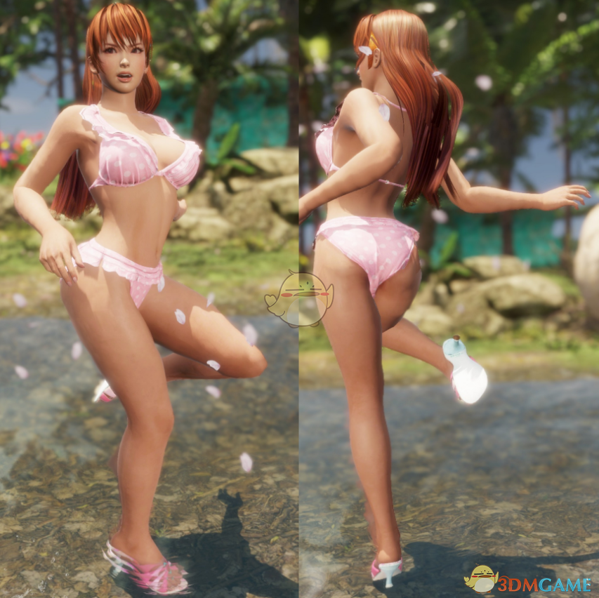 《死或生6》穿粉百合泳衣的霞MOD