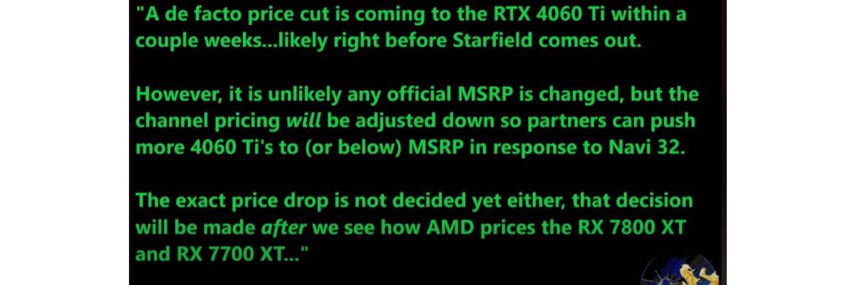 AMD新显卡将至 英伟达或降低RTX 4060 Ti售价