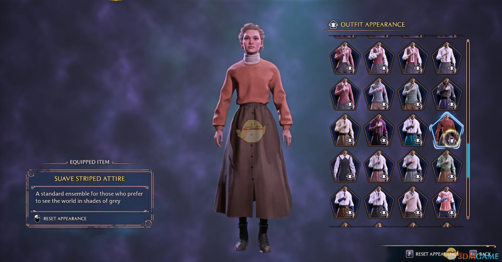 《霍格沃茨之遗》维多利亚风格橙棕衬衣和古典西裙MOD